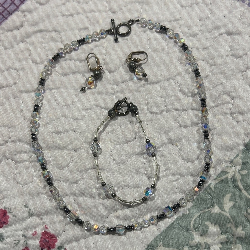 Elegant Crystal Jewelry Set